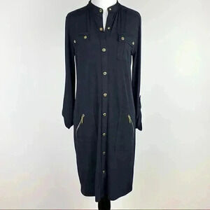 Michael Michael Kors dress navy blue button down